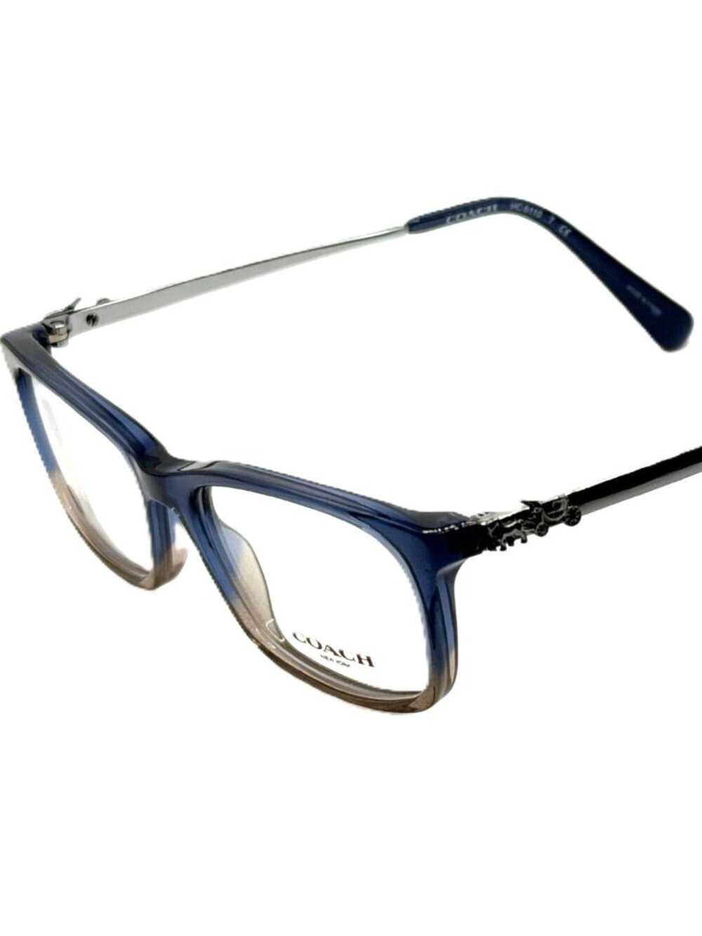 COACH HC 6110 5489 Denim Taupe Glitter Gradient Women Eyeglasses 50mm 16 140